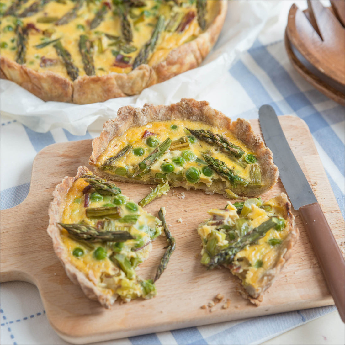 Quiche asparagi e piselli