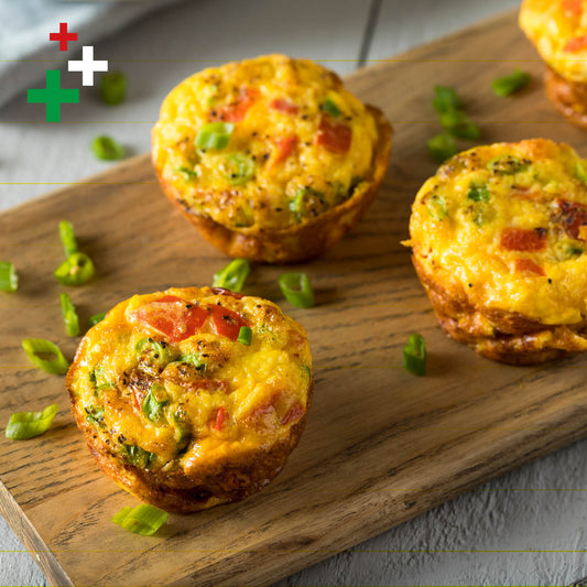 Muffin salati prosciutto e formaggio