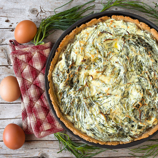 Torta salata agli agretti