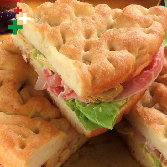 Panino farcito con focaccia