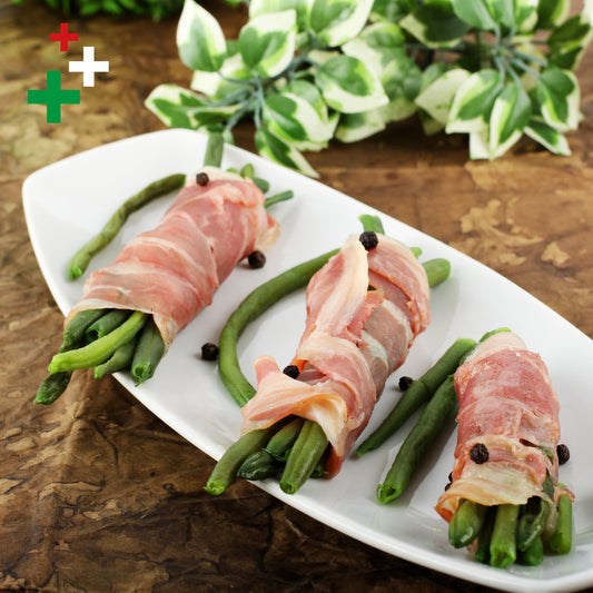 Rollè di fagiolini e pancetta