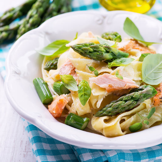 Pappardelle asparagi e salmone