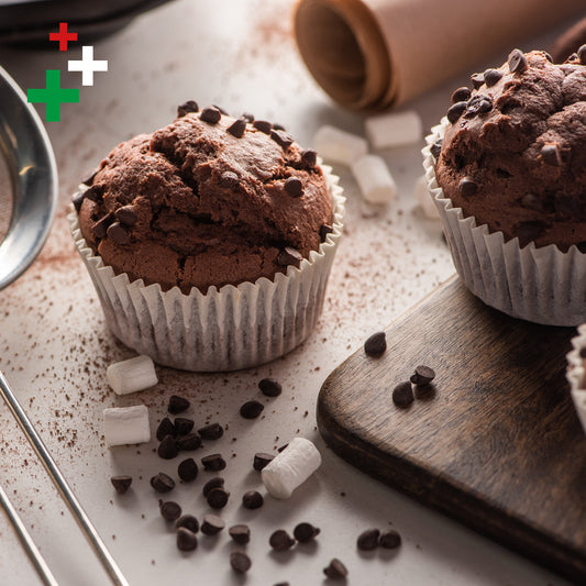 Muffin con gocce di cioccolato