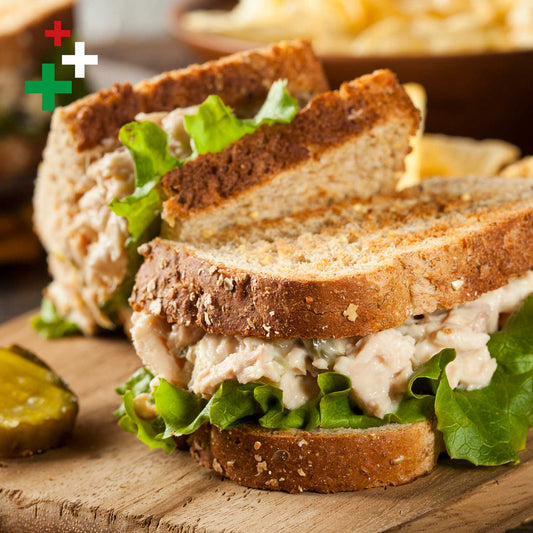 Panino con crema di tonno e valeriana