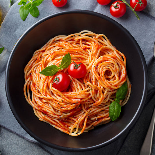 Spaghetti e fantasia di pomodorini