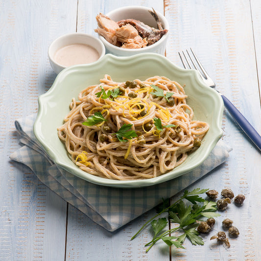 SPAGHETTI ALLA CREMA DI TONNO E LIME