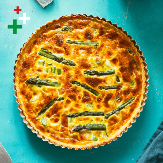 Quiche di asparagi e feta