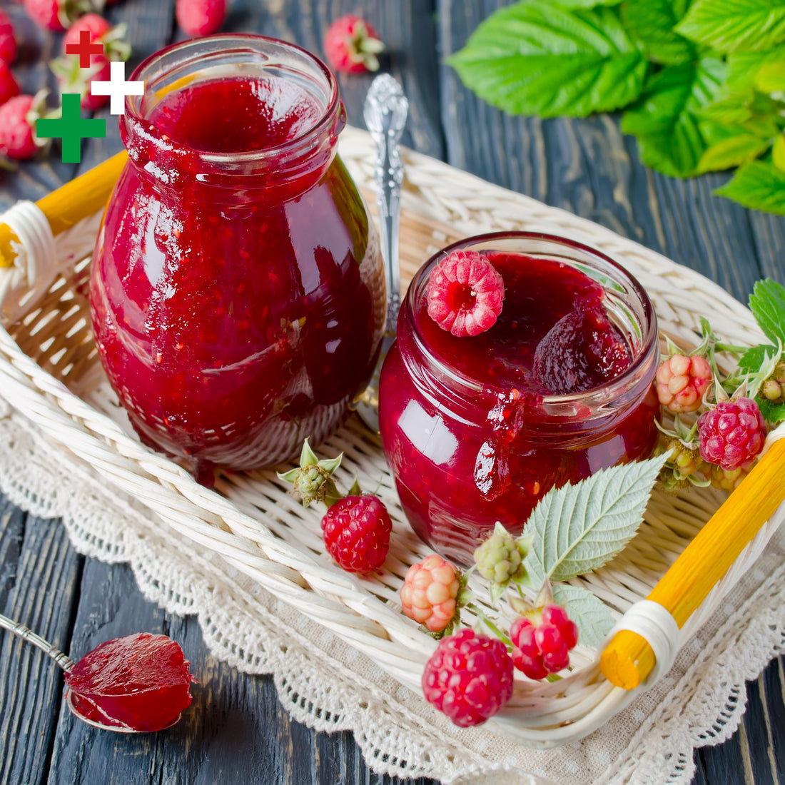 Marmellata di lamponi senza zucchero